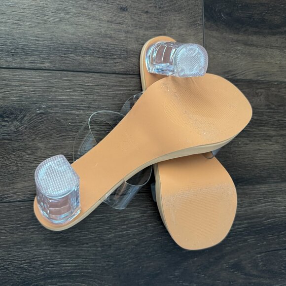 AMAZON - Clear Platform Heels - Size 10 - Picture 4 of 5